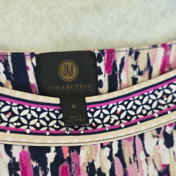 JM Collection Multicolor Patterned Sleep Shorts - Picture 4 of 5